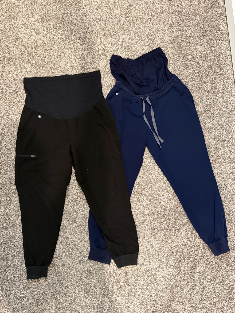 Figs Maternity Joggers - 1 Navy (M), 1 Black (MP)